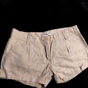 Womens Forever 21 linen cargo shorts